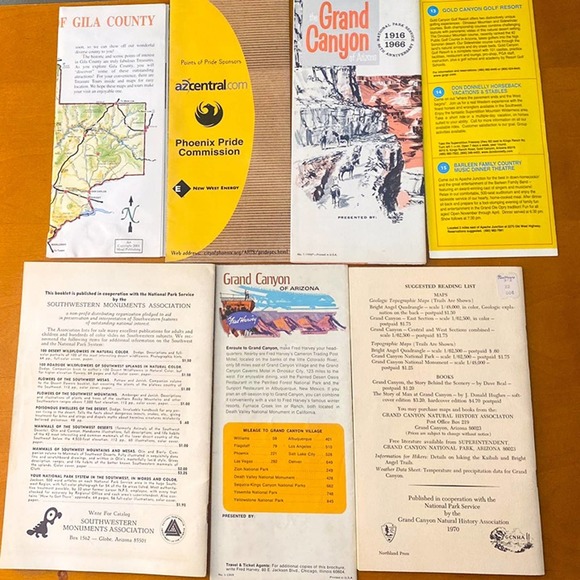 RARE Grand Canyon Collectable Paper Memorabilia 1900s Hidden Trails Lodging Etc - Picture 5 of 7